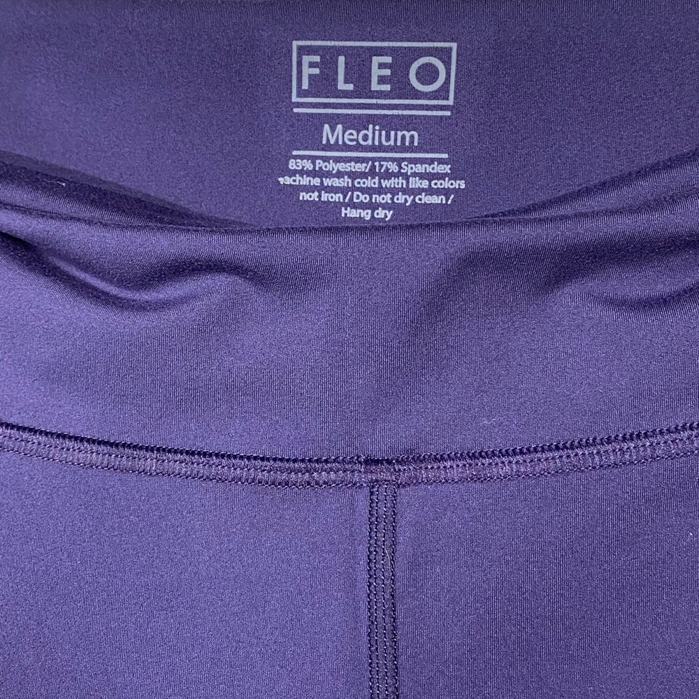 Fleo Romey 21” Purple Velvet leggings